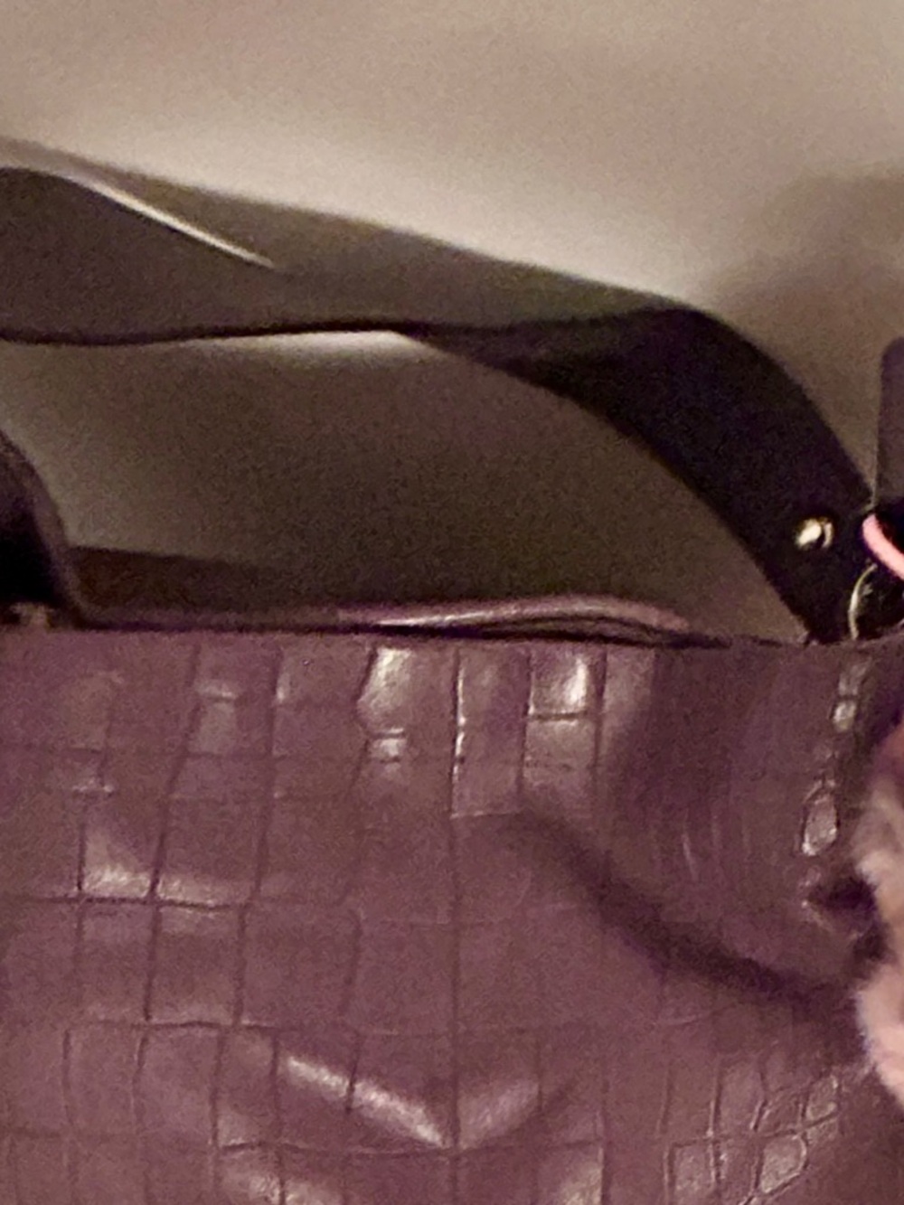 Coach Avery Embossed Croc Hobo Bag, Authentic Coach charm added. - Picture 9 of 13